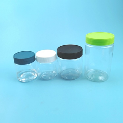 Plastikglas-Erdnussbutter-Plätzchen-Süßigkeits-Haustier-Behälter der nahrung600ml mit Schraubverschluss- Deckel