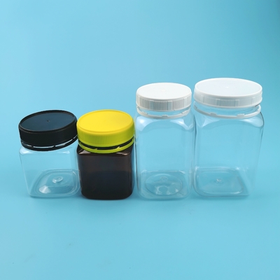 Freies Quadrat BPA, das Plastik-Honey Bottles 200ml 320ml 400ml verkauft