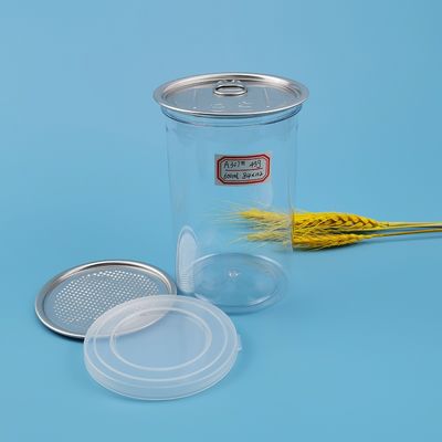 Plastiknuss-0.6l einfache offene Nahrungsmitteldose der transparenten 43G