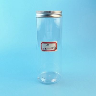 Runde transparente Plastiknahrungsmittelgläser des Quadrat-500ml 17oz