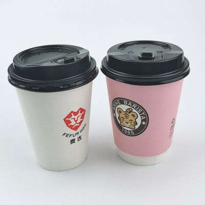 Kundenspezifische Wegwerfrunden-Papierkaffeetasse der blasen-Tee-Schalen-360ml