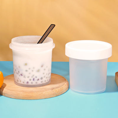 Glas-Eiscreme-Schale Soems 200ml Plastiknahrungsmittelmit Kappe