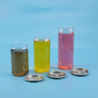 Freie transparente leere PlastikGetränkedosen 200ml BPA