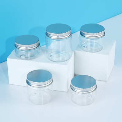 Klare Plastikcremetiegel-Hautpflege-kosmetisches Glas mit Deckel 4oz 2oz 1oz
