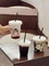Kundenspezifische 90mm Wegwerfblasen-Tee-Schalen Smoothies-kalter Kaffee, der Plastikhaustier-Schalen trinkt