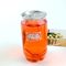 HAUSTIER 300ml 10oz klares Soda-Juice Plastic Beverage Jar With-silberner Aluminiumdeckel