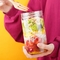 Des freien leeren Plastik-8oz 12oz 16oz Zylinder-Form BPA Salat-Glas-