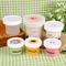 Nahrungsmittelgrad-Plastikeiscreme-Behälter mit Abdeckungs-kundenspezifischer Eiscreme-Schale