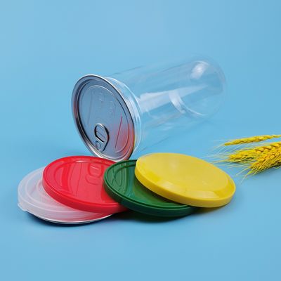 Klare runde einfache offene Plastiknahrungsmitteldosen des Honig-750ML