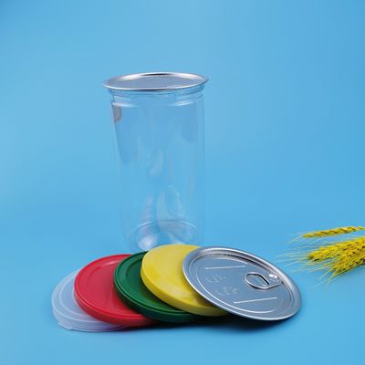 Klare runde einfache offene Plastiknahrungsmitteldosen des Honig-750ML