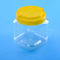 Freie 1450ml 131mm quadratische Plastiküberwurfmutter-Gläser BPA